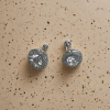 Pendientes moda simple pendientes un par de carga material de aleación antialérgica Specification image